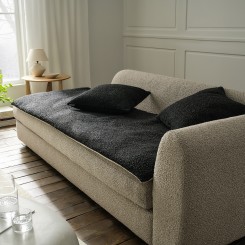 Pure Black Sofa Quilt  85x200cm 445
